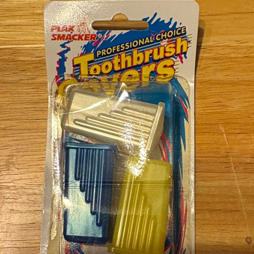 Plak Smacker Professional Choice Toothbrush Covers - Blue, Yellow, Cream